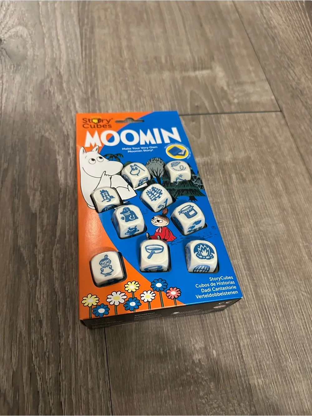 Story Cubes Kids Puzzle Game - Blue & White